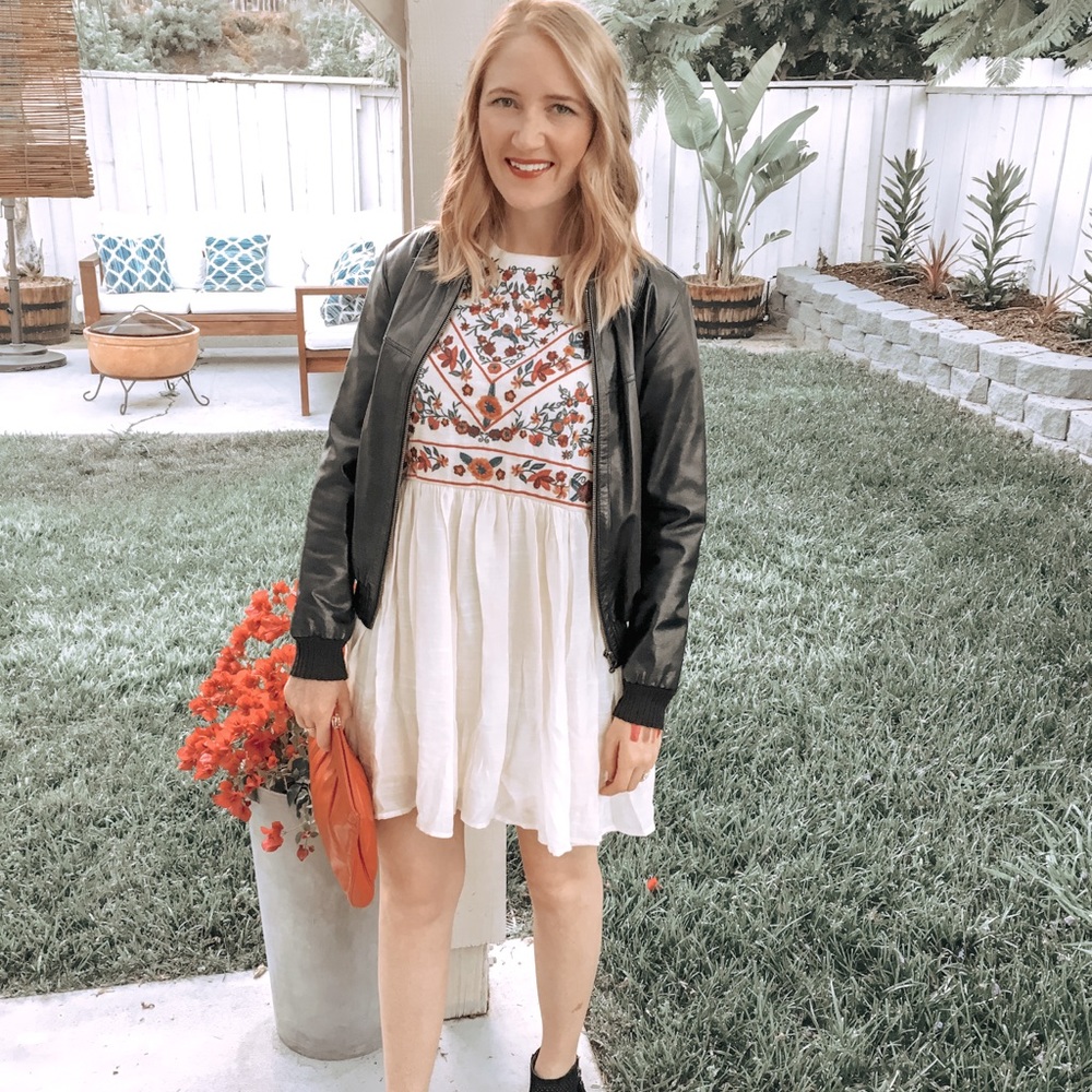 Boho Embroidered Dress